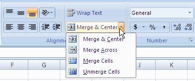 how do you merge cells in excel 2013